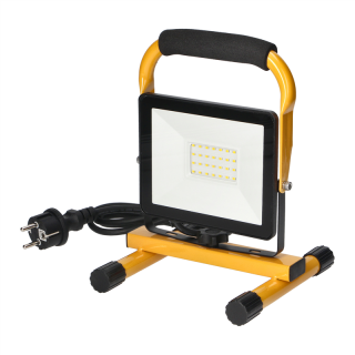 CAVO przenośny naświetlacz LED 30W, na statywie, 2400 lm, IP65, 4000K, z przewodem 1,5m  FLP-4/ORN