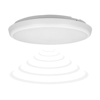 CERS LED plafon z mikrofalowym czujnikiem ruchu, LED 22W, 2000lm, IP65, 4000K, poliwęglan mleczny biały, funkcja przyciemnienia  AD-PL-6091WLPMM4/ORN