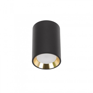 Chloe GU10 MINI Natynkowa GU10 250V IP20 70x100mm Czarny, Środek ZŁoty Okrągła  SLIP005016/WOJ