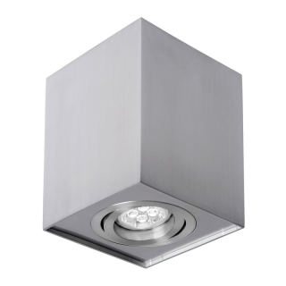 Chloe GU10 Natynkowa GU10 250V IP20 97x97x125mm Srebrny Kwadrat. Ruchoma  SLIP004004/WOJ