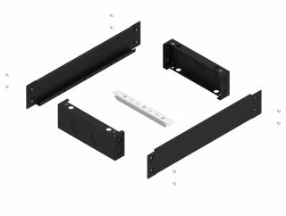 Cokół o wysokości 100 mm RAL9005 do obudów HXS300 o szerokości 2 (550), PH1 D3-W2; 001336910, ETI POLAM  001336910/ETI