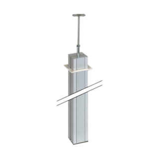 Connect Kolumna 2-stronna, wys.3m 80x80mm; aluminium  ALK2200/8/KON