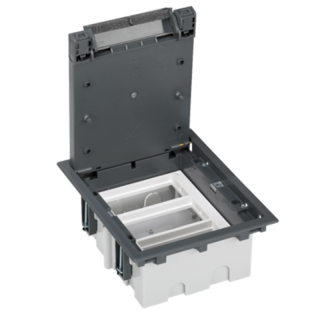CONNECT Puszka podłogowa SF prostokątna 6×K45 3×S500 93mm÷128mm szary  52050103-035/KON