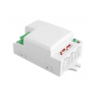 Czujnik mikrofalowy ruchu SRC812 MINI, max.500W, AC220-240V, kąt 360°, zasięg 8m, IP20, biały  AE-SRC812-MIN/GTV