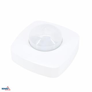 Czujnik Ruchu Pir 2000w 360* Strefowy 4x20m  B50-SES08WH/BMK