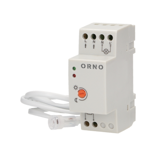 Czujnik zmierzchowy na szynę DIN z hermetyczną zewnętrzną sondą, IP65, 3000W  OR-CR-219/ORN