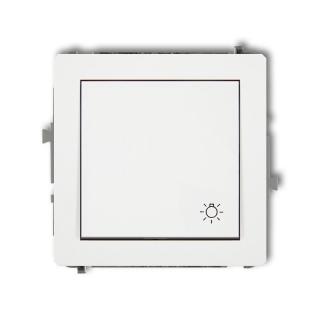DECO przycisk, łącznik zwierny, światło, biały  DWP-5/KRL