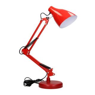 DIAN lampa biurkowa. 60W stalowa, czerwona  DL-1/R/ORN