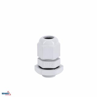 Dławnica Kablowa Szara M-12 (opk. 25szt.)  E45-M-12-S/1/BMK