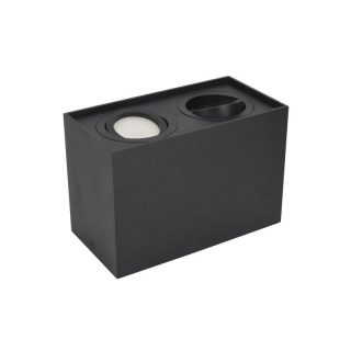 Downlight Ortal Regulowana 182x96 2xgu10 Max. 2x50w Czarna  C23-DLO-AS-GU10-250-BL/BMK