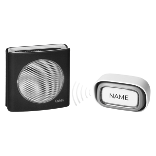 Dzwonek bezprzewodowy, bateryjny EXTEL diBi Flash Soft, czarny  EXTEL081737/ORN