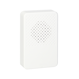 Dzwonek przewodowy elektroniczny jednotonowy LARK MAXI AC, 230V, biały  OR-DP-MR-161/W/ORN
