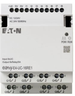 EASY-E4-UC-16RE1, easyE4 rozszerzenie wejścia/wyjścia 12-24VDC, 24VAC, 8DI, 8DO-R; EATON  197218/EAT