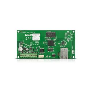 ETHM-1 Plus moduł do obsługi central alarmowych poprzez sieć Ethernet (powiadamianie, zarządzanie) TCP/IP  ETHM-1 PLUS/SAT