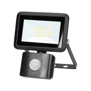 FARO S LED naświetlacz z PIR 10W, 800lm, IP44, 4000K, aluminium + szkło  AD-NL-6252BLR4/ORN