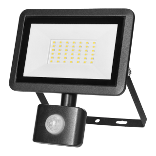 FARO S LED naświetlacz z PIR 30W, 2400lm, IP44, 4000K, aluminium + szkło  AD-NL-6254BLR4/ORN