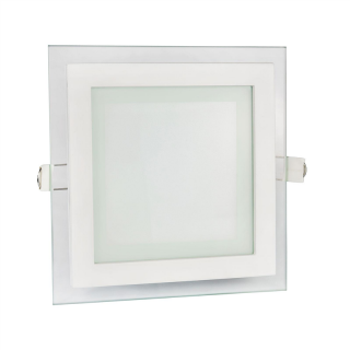 Fiale ECO LED Square 230V 18W IP20 WW Sufitowe Oczko Szklane  SLI022024WW/WOJ