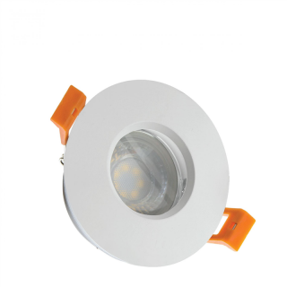 Fiale IV GU10 Oczko GU10 250V IP65 Fi83x51mm BiaŁy Okrągła  SLIP001005/WOJ