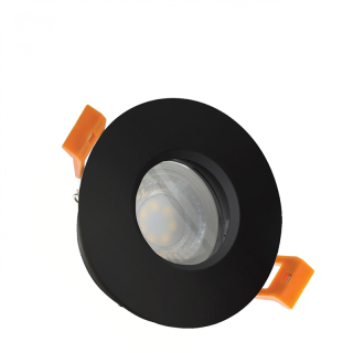 Fiale IV GU10 Oczko GU10 250V IP65 Fi83x51mm Czarny Okrągła  SLIP001016/WOJ