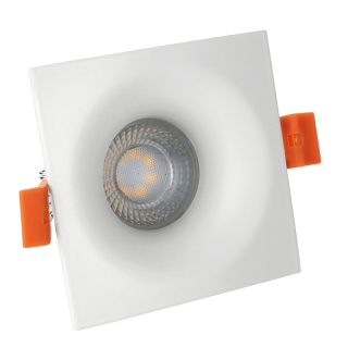 Fiale V GU10 Oczko GU10 250V IP20 85x85x35mm BiaŁy Kwadrat.  SLIP001010/WOJ