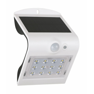 FOX SOLAR PIR 12LED W NW 44/220lm - Kinkiet LED elewacyjny SOLAR  GXSO004/GRE
