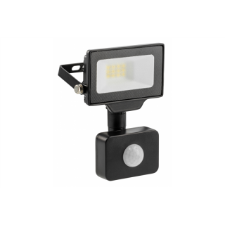 G-TECH Naświetlacz z czuj.ruchu, LED, 10W, 1000lm, 6000K, AC220-240V, IP65,120°, czarny  GT-GCR10W-64/GTV
