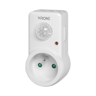Gniazdkowy czujnik ruchu 120° IP20, 280W  MS-1/ORN