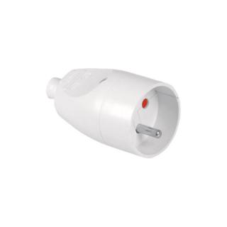 Gniazdo wtyczkowe przenośne pojedyncze 2P+Z 16A 250V, rozbieralne, GN-171 BIAŁY; T-10462, PLASTROL  T-10462/PLR
