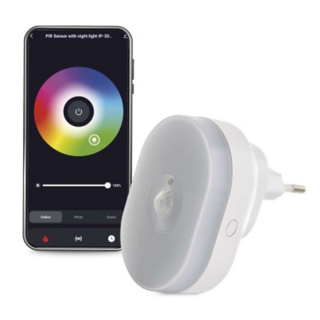 GoSmart Czujnik PIR (czujnik ruchu) z lampką nocną, WiFi  P3322/EMO