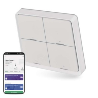 GoSmart Przełącznik scen IP-2004ZW, ZigBee 3.0, czteroprzyciskowy  H5013/EMO