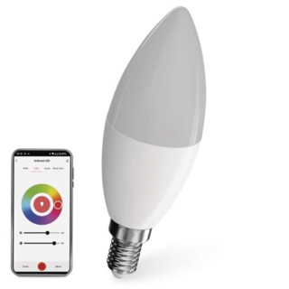 GoSmart Żarówka LED świeczka / E14 / 4,8 W (40 W) / 470 lm / RGB / ściemnialna / WiFi  ZQW322R/EMO