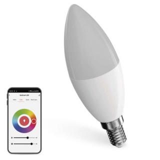 GoSmart Żarówka LED świeczka / E14 / 4,8 W (40 W) / 470 lm / RGB / ściemnialna / Zigbee  ZQZ322R/EMO