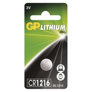 GP Bateria litowa guzikowa CR1216 1BL  B15651/EMO