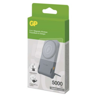 GP Powerbank Q05B , 5000 mAh, 20 W+Wireless, czarny /*MPP  B6305B/EMO
