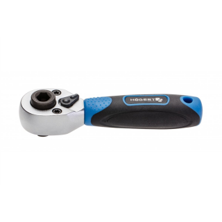 Grzechotka 1/4" do końcówek wkrętakowych i nasadek 72 zęby, CrMo  HT1R391/GTV