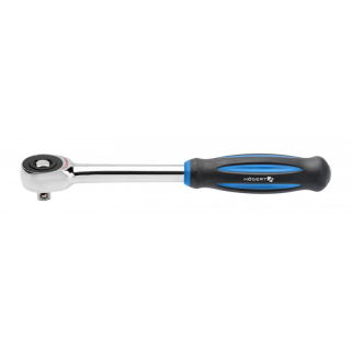 Grzechotka z obracaną rękojeścią 1/4", 60 zębów, CrMo  HT1R374/GTV