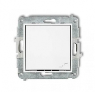ICON Mechanizm łącznika schodowego, biały mat; 25IWP-3, KARLIK  25IWP-3/KRL