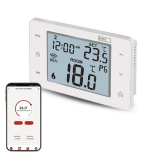 Inteligentny termostat pokojowy, przewodowy, GoSmart z WiFi, P56201  P56201/EMO