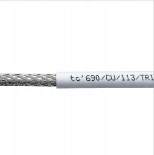 Kabel koncentryczny biały tc685CU żyła 1,02mm - 100m  27206/EPI