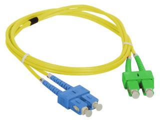 Kabel przyłączeniowy FO patch cord SC/APC-SC duplex SM 9/125 dług. 2.0m, ALANTEC  FOC-SCASC-9SMD-2/ALA