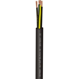 Kabel sterowniczy BiT 500®BLACK FR 2x1,5 300/500V Uniepalniony, giętki, w izoalcji i powłoce PVC, do zastosowań wnętrzowych i na zewnątrz oraz do układania w ziemi, żyły numerowane; SB1893, BITNER  SB1893/BIT