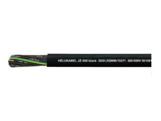 Kabel sterowniczy JZ-500 BLACK 7G1,5 QMM 300/500V, elastyczny, czarny, żyły czarne numerowane; 10368, HELUKABEL  10368/HLK