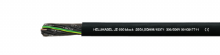 Kabel sterowniczy JZ-500 BLACK 7G1 QMM 300/500V, elastyczny, czarny, żyły czarne numerowane; 10360, HELUKABEL  10360/HLK