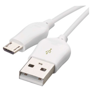 Kabel USB 2.0, wtyk A - micro B, ładowanie Quick Charge, transmisja danych, 1 m, biały  SM7004W/EMO