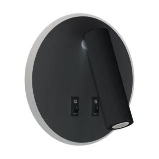 Kinket do sypialni OTELLO LED C 6W+3W BLACK  04030/IDE