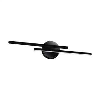 Kinkiet ścienny łazienkowy GRACJA LED 2x7W BLACK NW  03971/IDE