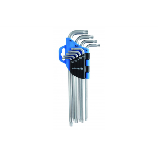 Klucze torx 9 szt. extra długie  HT1W818/GTV