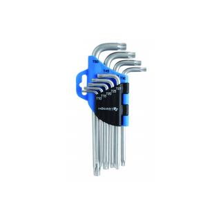 Klucze torx CrV, 9 szt.  HT1W814/GTV