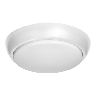 KOKO oprawa 2xE27 z mikrofalowym czujnikiem ruchu, 2x40W, biała-polipropylen, klosz matowy-poliwęglan, IP44, IK10  AD-PL-6256WE27PMM/ORN