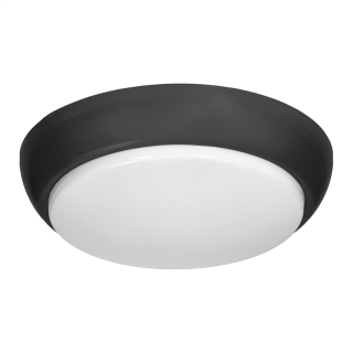 KOKO oprawa 2xE27 z mikrofalowym czujnikiem ruchu, 2x40W, czarna-polipropylen, klosz matowy-poliwęglan, IP44, IK10  AD-PL-6256BE27PMM/ORN
